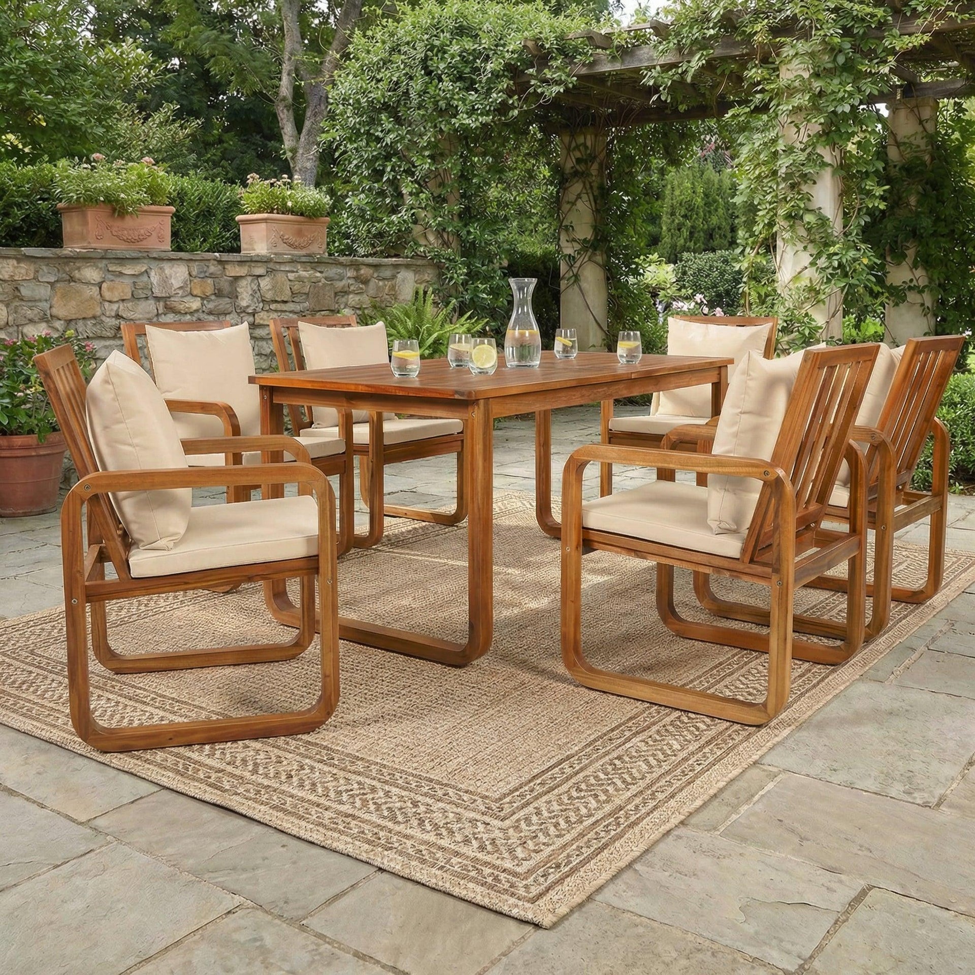 7 Pieces Patio Dining Set