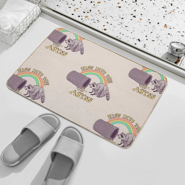 Hiss Into The Abyss  Easy To Clean Bath Mat