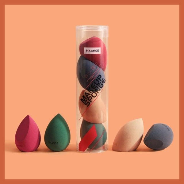 4/5PCS Mini Makeup Sponge Wet Bigger Cosmetic Puff Concealer Powder Beauty Make up Tool Colorful Makeup Sponges Set For Womens