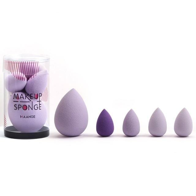 4/5PCS Mini Makeup Sponge Wet Bigger Cosmetic Puff Concealer Powder Beauty Make up Tool Colorful Makeup Sponges Set For Womens