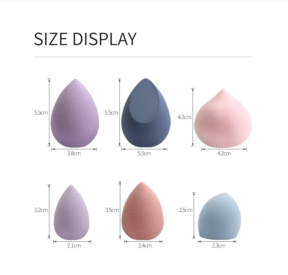 4/5PCS Mini Makeup Sponge Wet Bigger Cosmetic Puff Concealer Powder Beauty Make up Tool Colorful Makeup Sponges Set For Womens