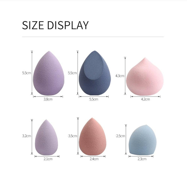 4/5PCS Mini Makeup Sponge Wet Bigger Cosmetic Puff Concealer Powder Beauty Make up Tool Colorful Makeup Sponges Set For Womens