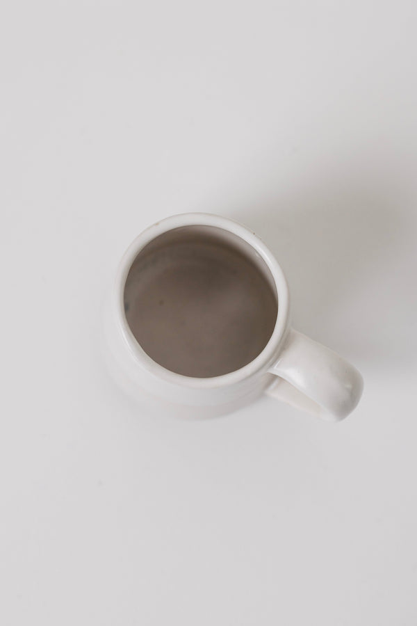 Sonnet Stoneware Coffee Mug - Matte White/ Glossy White - Set of 4