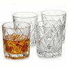 Uptown Bar Set of 4 - 10oz. Spinning Double Old Fashioned Glasses