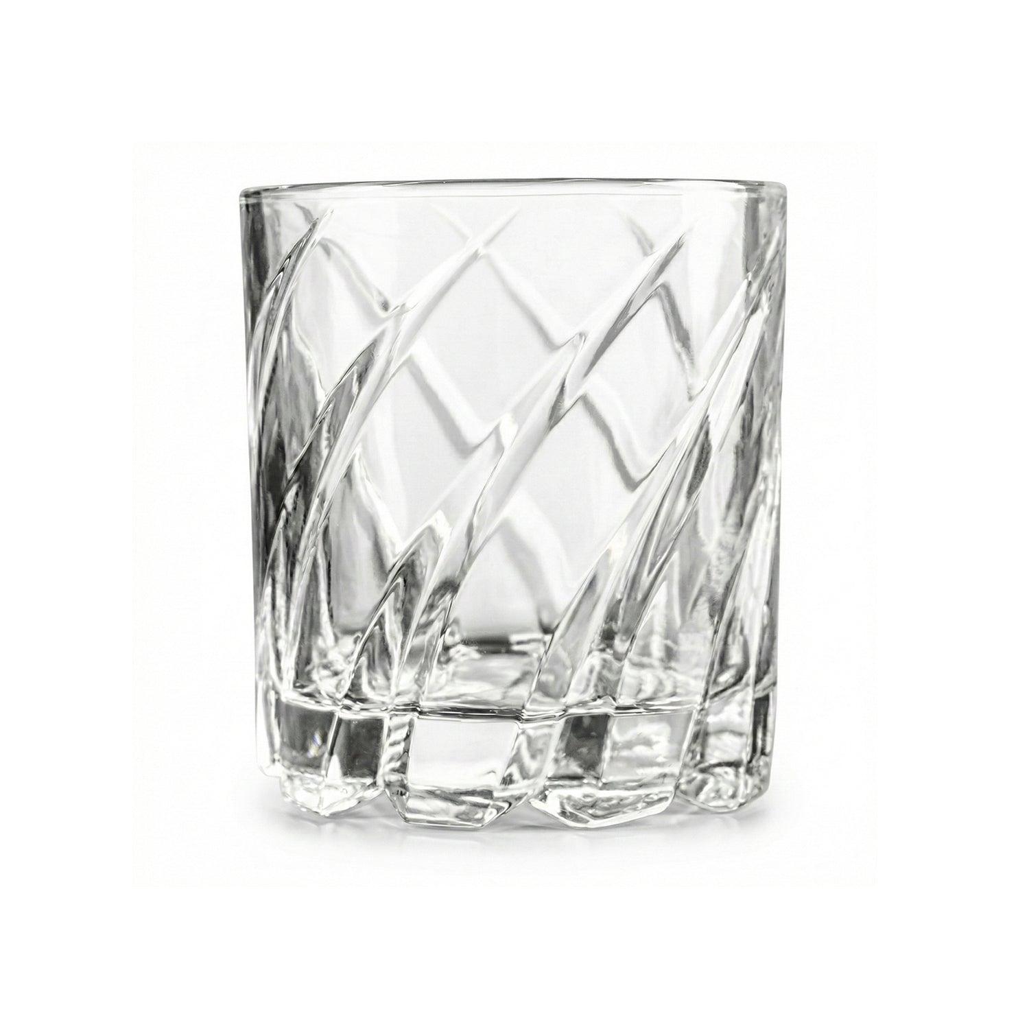 Uptown Bar Set of 4 - 10oz. Spinning Double Old Fashioned Glasses