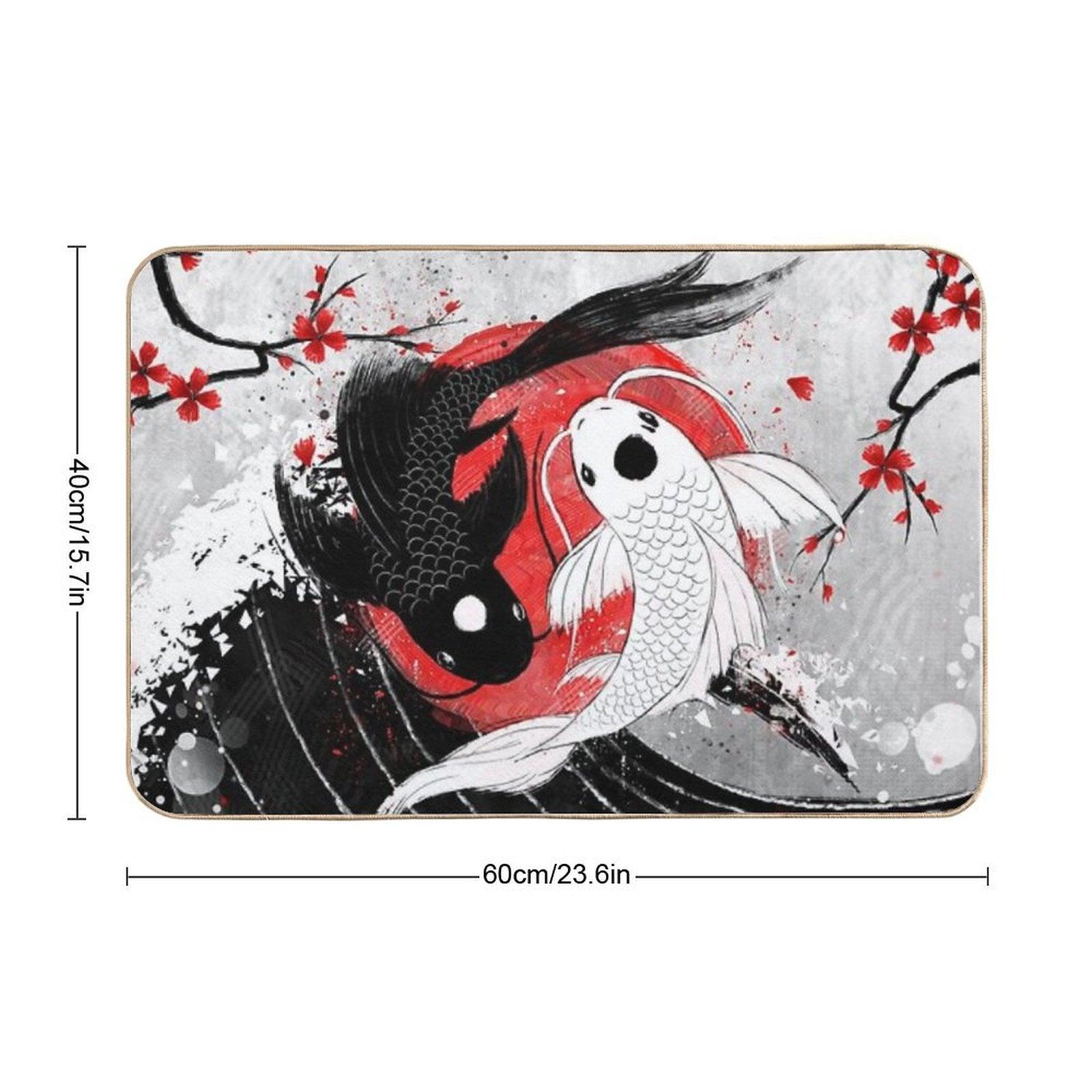 Koi Fish - Yin Yang Bath Mat
