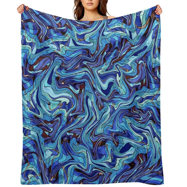 ABSTRACT-81 Lightweight Throw Blanket