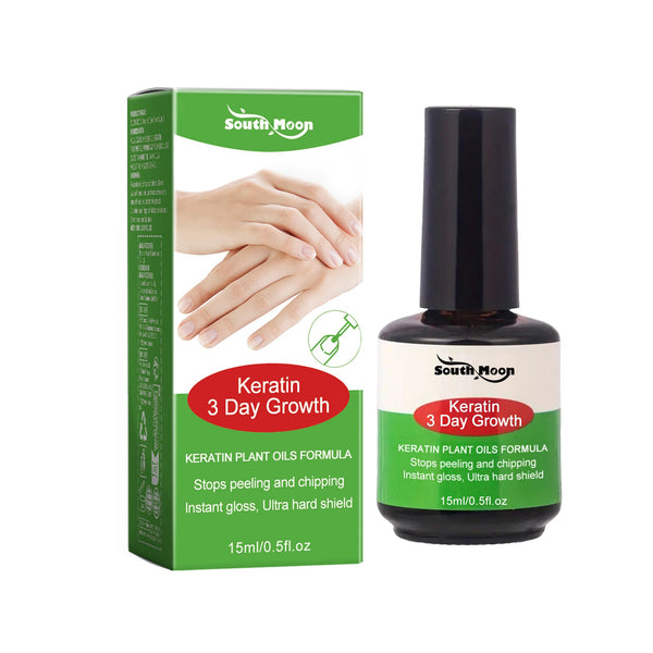 Keratin Nail Growth Oil, Gray Nail Repair Softens Nails, Remove Thickens Nails, Brightens And Nourishes Nails Liquid