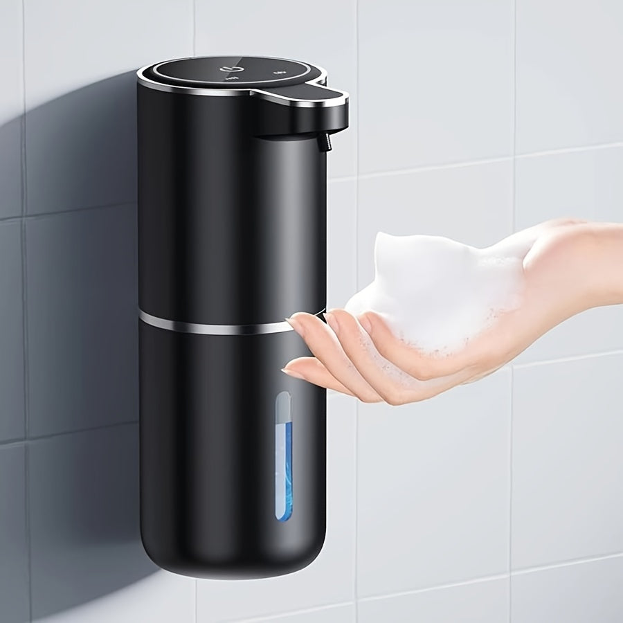 12.85oz Automatic Soap Dispenser with Touchless Sensor - Wall-Mounted, Rechargeable Lithium Battery, USB Charging, Modern Design for Bathroom And Kitchen, Bathroom Soap Dispenser|Modern Soap Dispenser|Touchless Soap Dispenser DSers Fulfillment