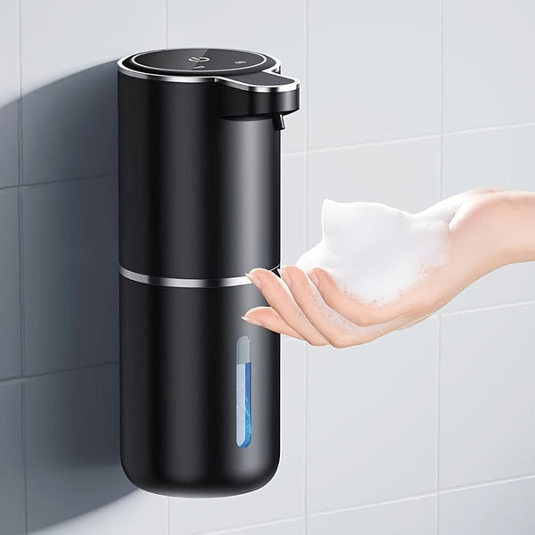 12.85oz Automatic Soap Dispenser with Touchless Sensor - Wall-Mounted, Rechargeable Lithium Battery, USB Charging, Modern Design for Bathroom And Kitchen, Bathroom Soap Dispenser|Modern Soap Dispenser|Touchless Soap Dispenser DSers Fulfillment
