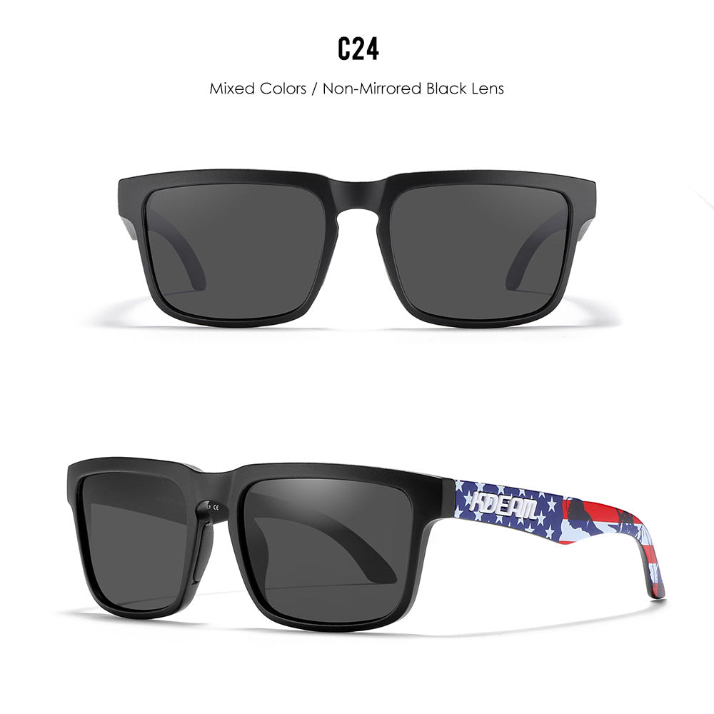 Classic polarized sunglasses for men and women ultra light driving glasses colorful real film sunglasses