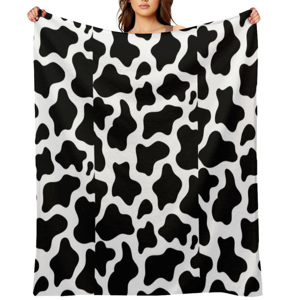 Cow Shrink-resistant Throw Blanket