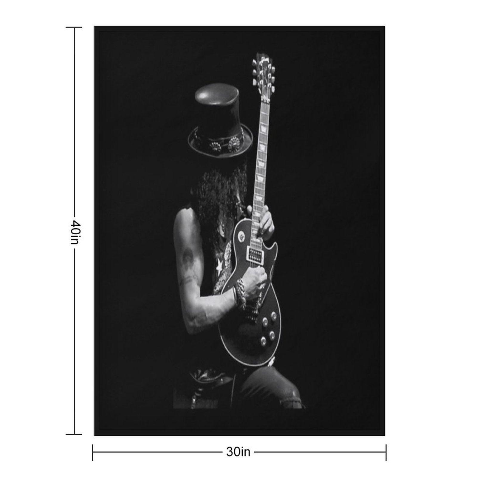 Stage Slash Guitars Vintage Throw Blanket