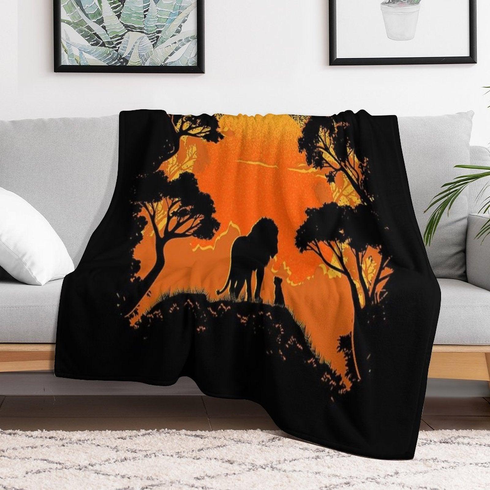 Father And Son Throw Blanket