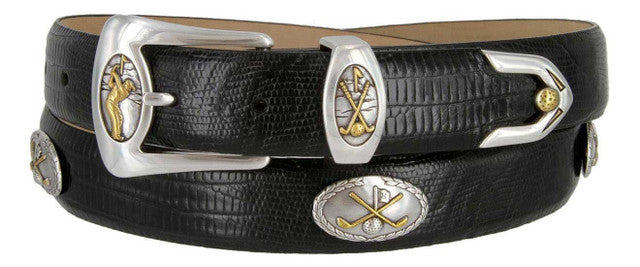 Bayside Genuine Full-Grain Cowhide Leather Designer Dress Golf Belt 1-1/8
