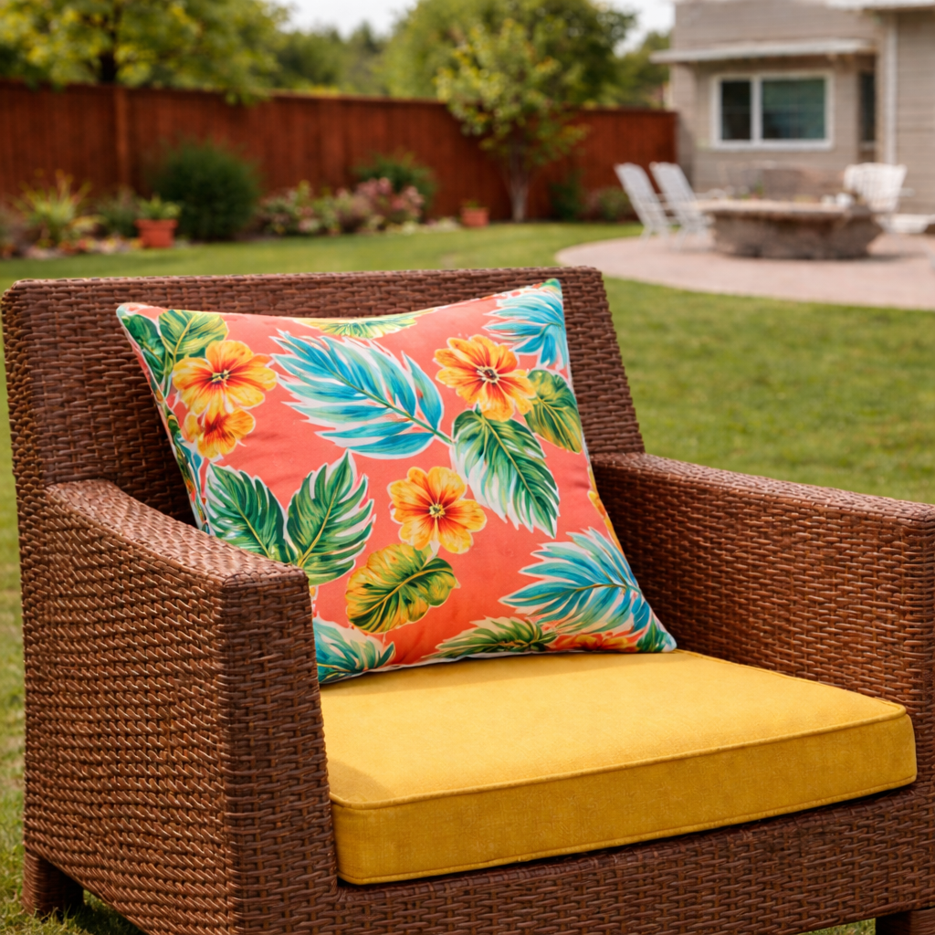 6 Pack Outdoor Pillow Covers - Water-Repellent Decorative Cushions