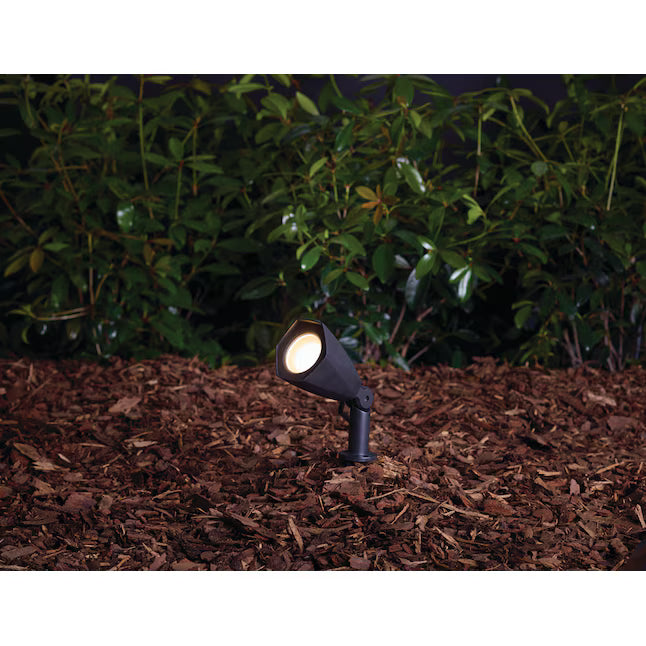 Harbor Breeze 550 - Lumens 5.3 -Watt Black Line voltage Soft White Plug-in LED Flood light