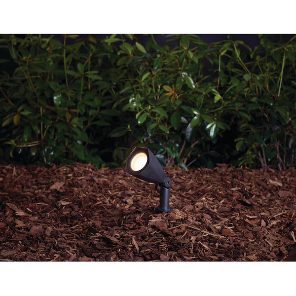 Harbor Breeze 550 - Lumens 5.3 -Watt Black Line voltage Soft White Plug-in LED Flood light