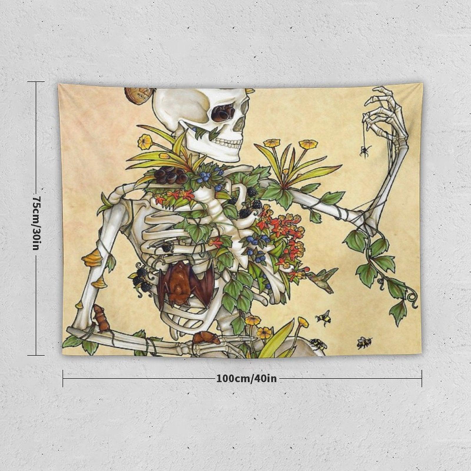 Bones And Botany Tapestry