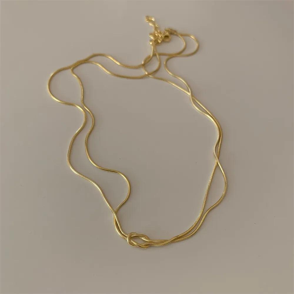 Titanium Steel Knotted Necklace