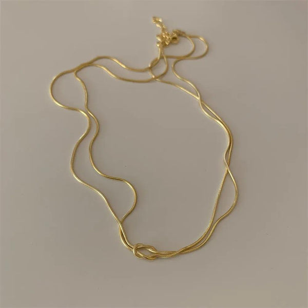 Titanium Steel Knotted Necklace