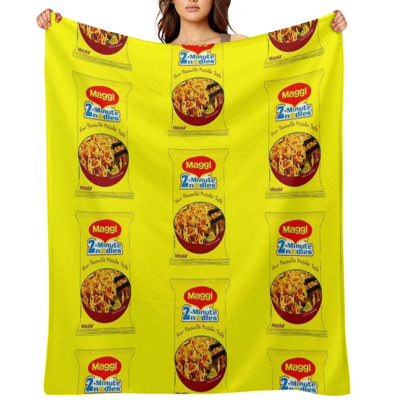 Maggi Noodles Throw Blanket