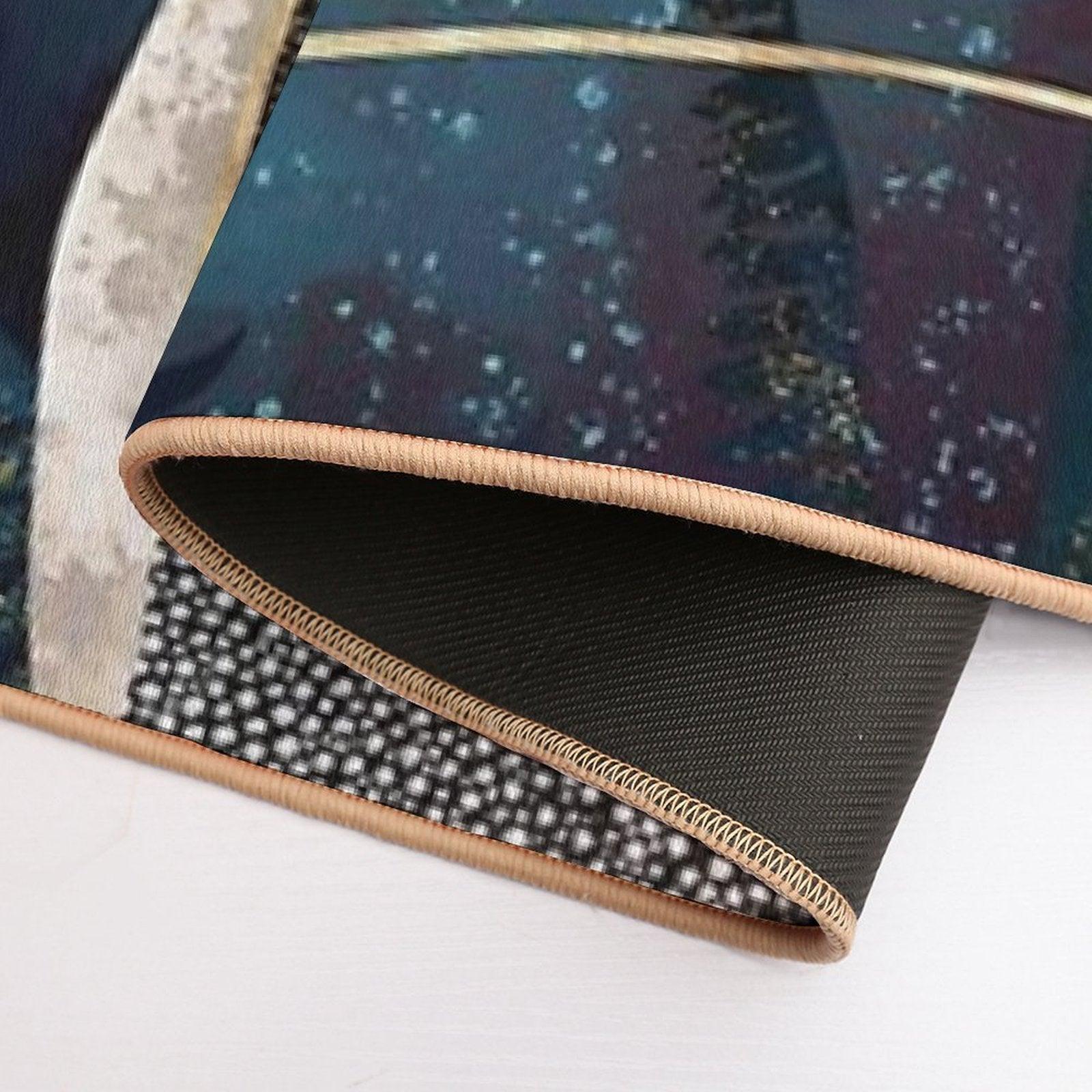 Metallic Stingray Bath Mat