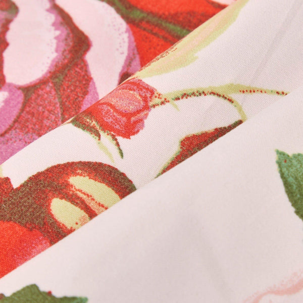 DaDa Bedding Set of 4-Pieces Romantic Roses Pink Floral Dining Table Napkins 18