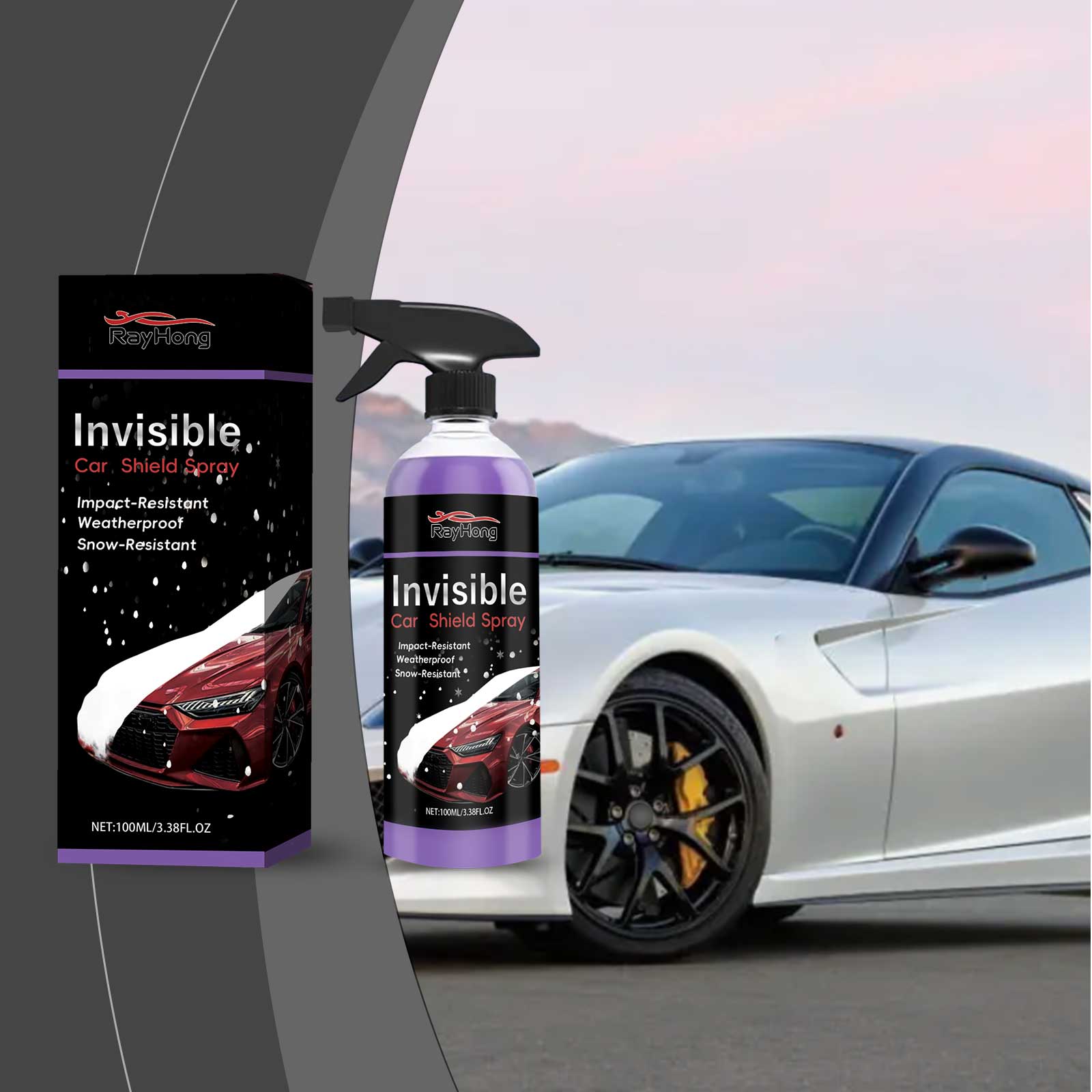Car Invisible Coating Protective Spray Household Car Surface Heavy Oil Cleaning Foam Remover