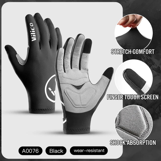 Outdoor mountain bike riding gloves shock-absorbing and anti-skid bike gloves