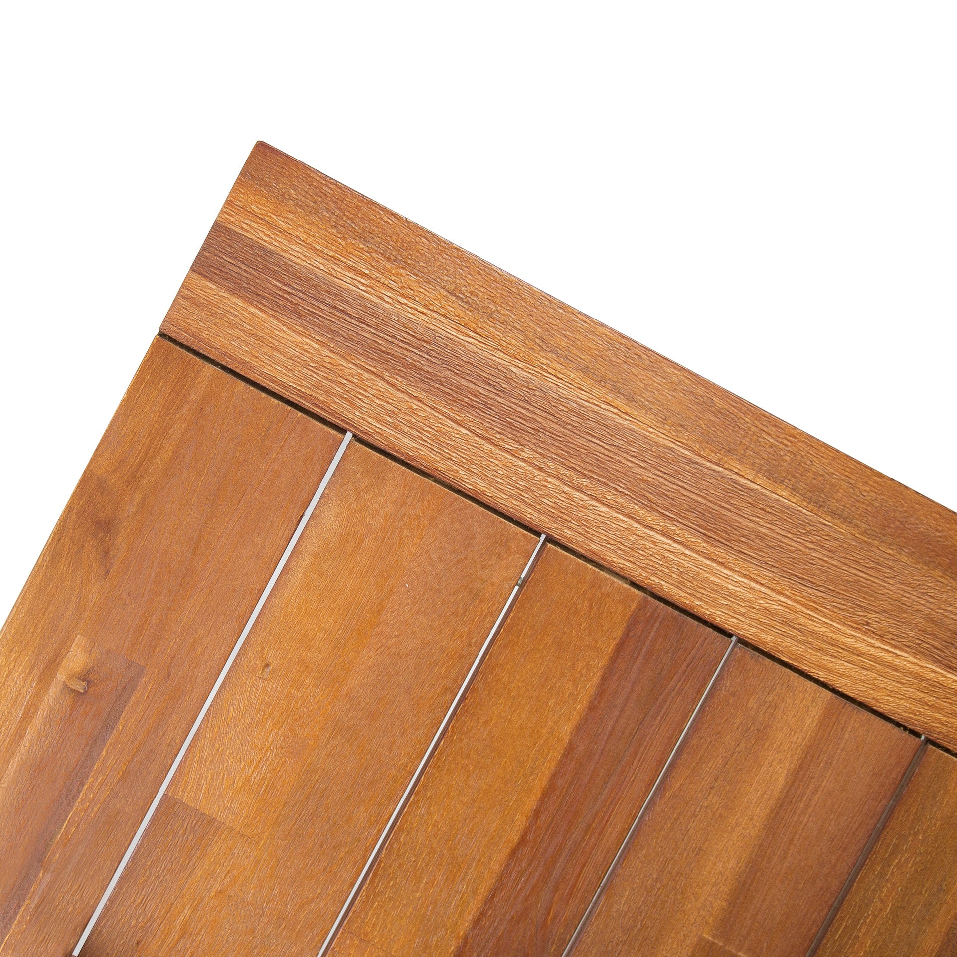 Carlie Outdoor Sandblast Finished Dining Table with Rustic Metal Finished Iron Legs