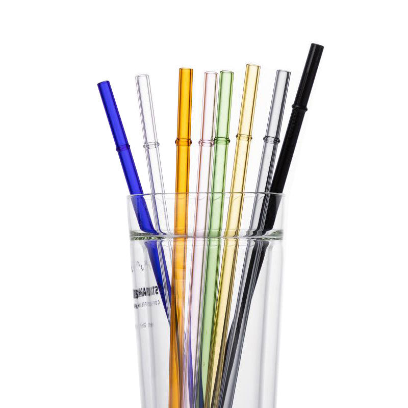 Eco-Friendly High Borosilicate Glass Straw Durable Heat-Resistant Starbucks Kids Straw 27cm Customized
