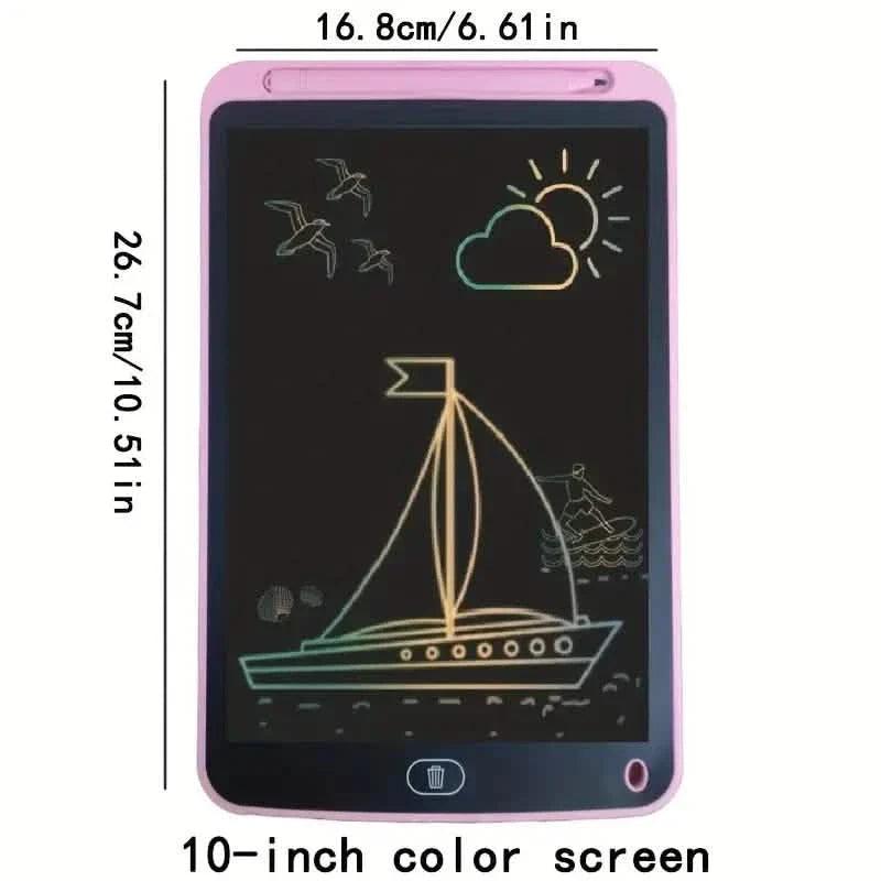 Digital LCD Writing Tablet with Stylus Pen – Reusable Wipeable Dry-Erase Doodle & Drawing Board