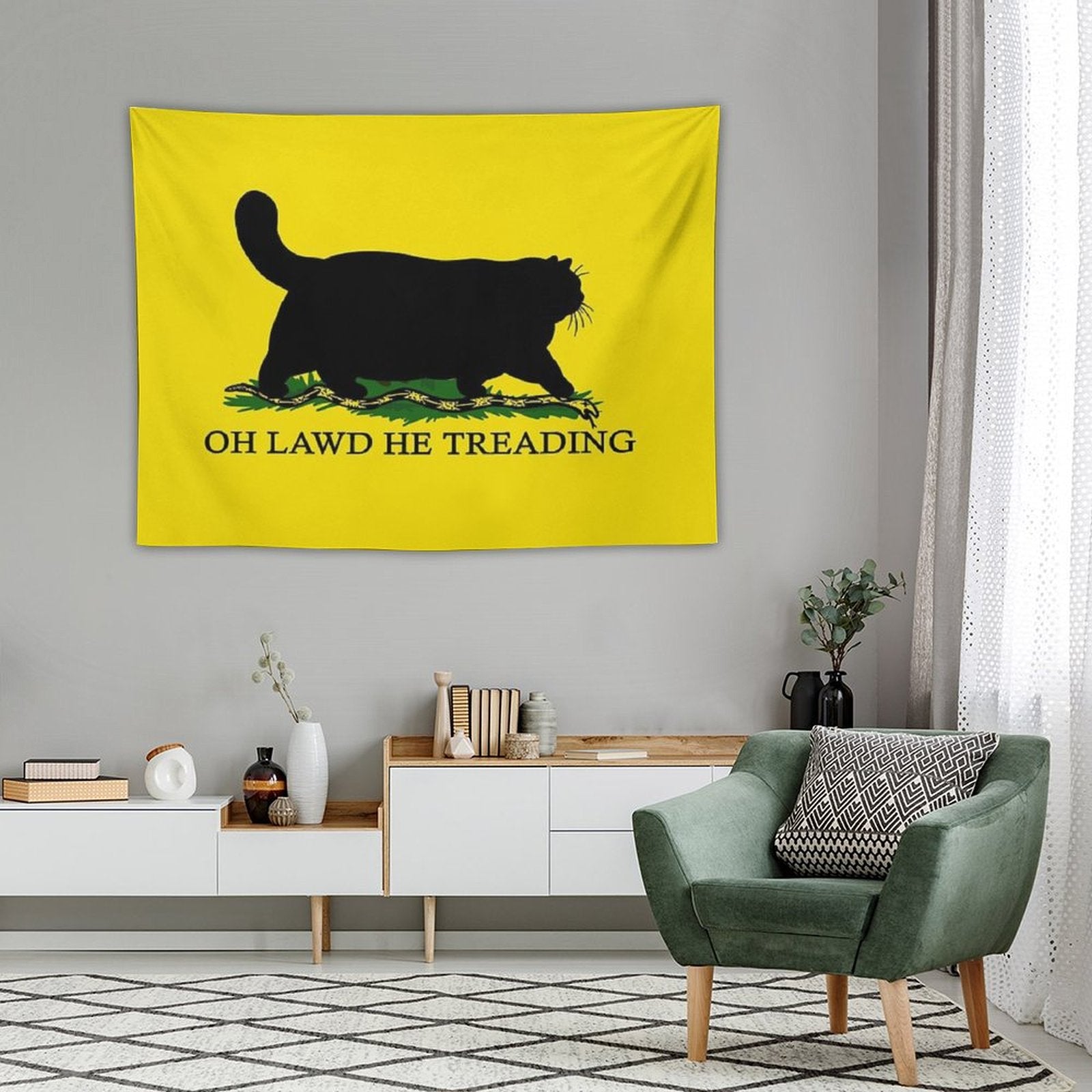 Oh Lawd He Treading Tapestry BionZax