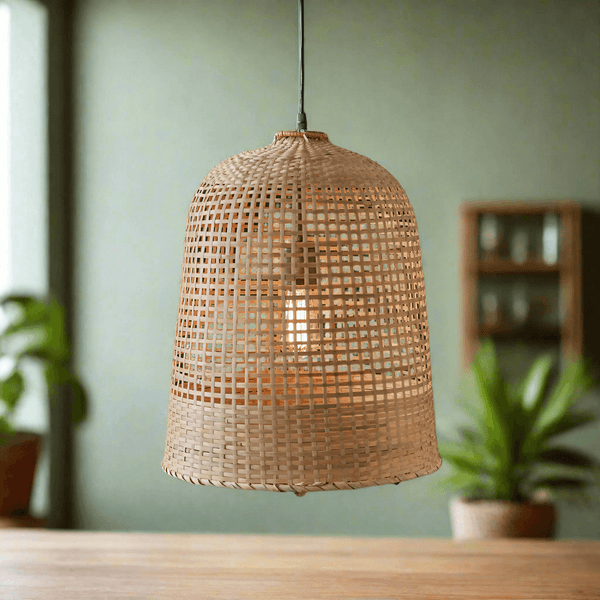 Bohemian Handwoven Rattan Pendant Lamp