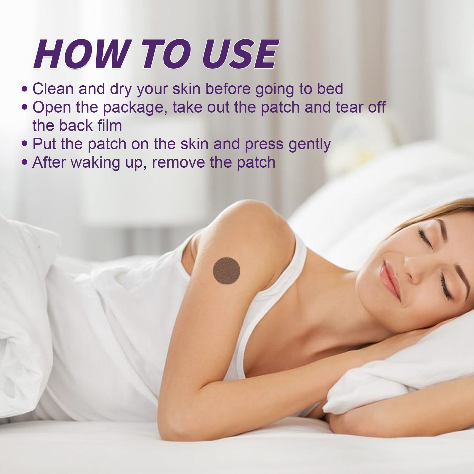 Herbal Sleep Patch, Care For Sleep, Relax And Relieve Body Pressure Body Health Care Point Patch