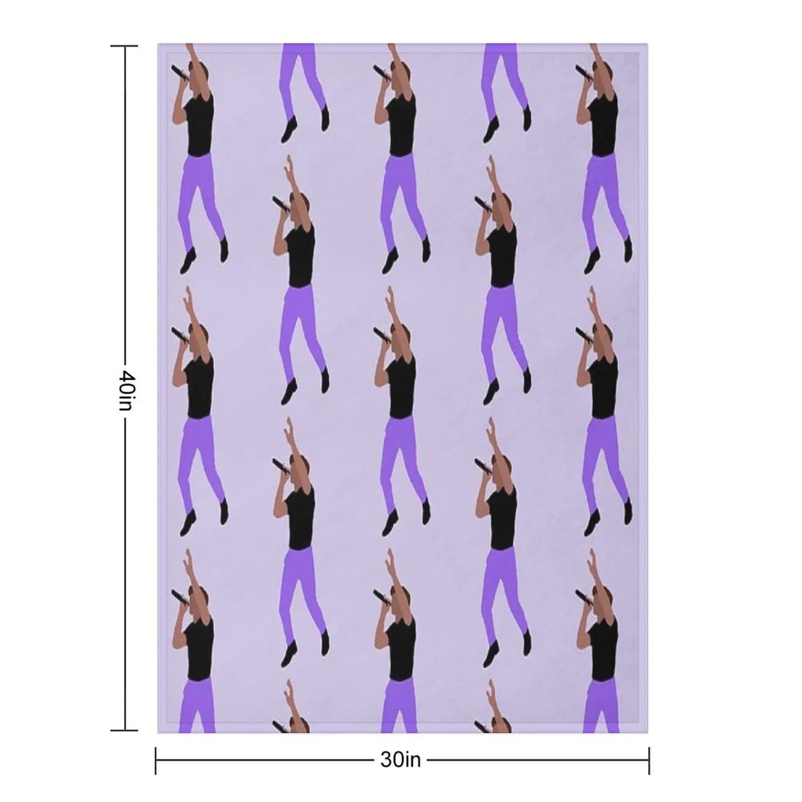 Niall Horan Purple Pants Throw Blanket