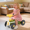 Ride on Toy with Steering Wheel and Train Whistle Sound Button-Green - Green