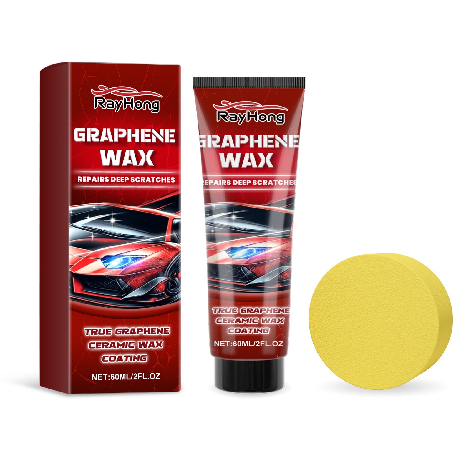 Graphene Wax, Polishing Coating To Remove Stains And Scratches Automotive Paint Maintenance Repair Wax