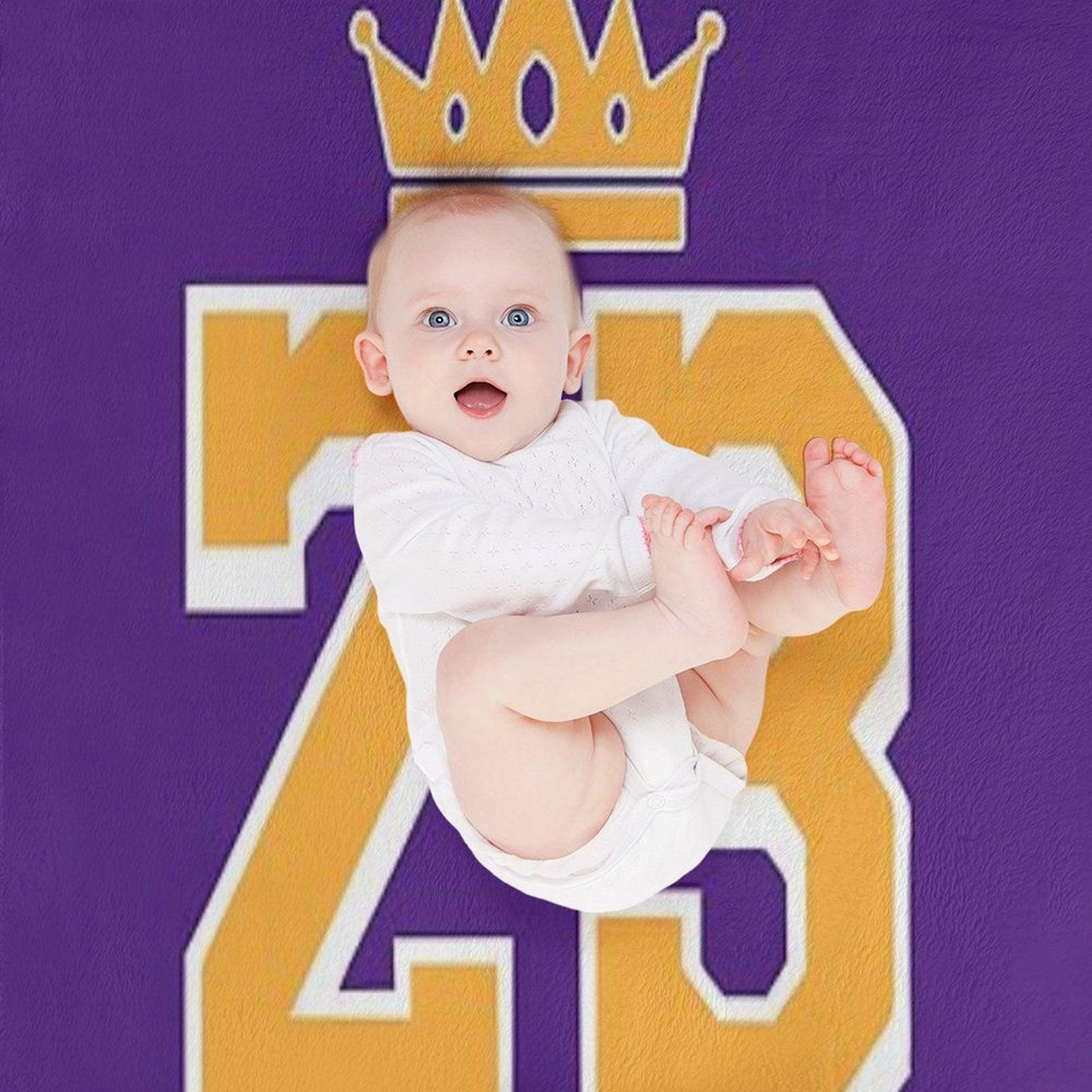 LeBron King 23 Away Throw Blanket