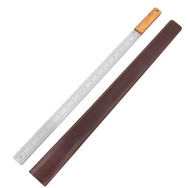 20 - Inch Dual - Scale Stainless Steel Ruler, thickened quenched steel, with random lanyard, great for drawing & measuring.
