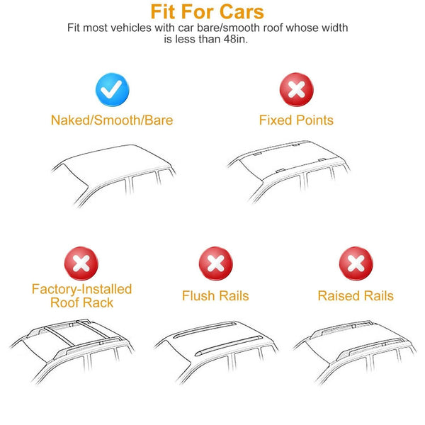 47.24-Inch Universal Top Roof Rack Cross Bar