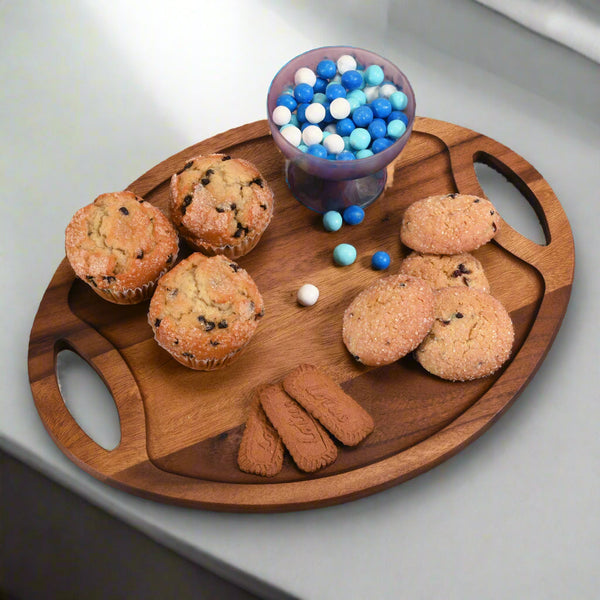 Oval Tray with Handles