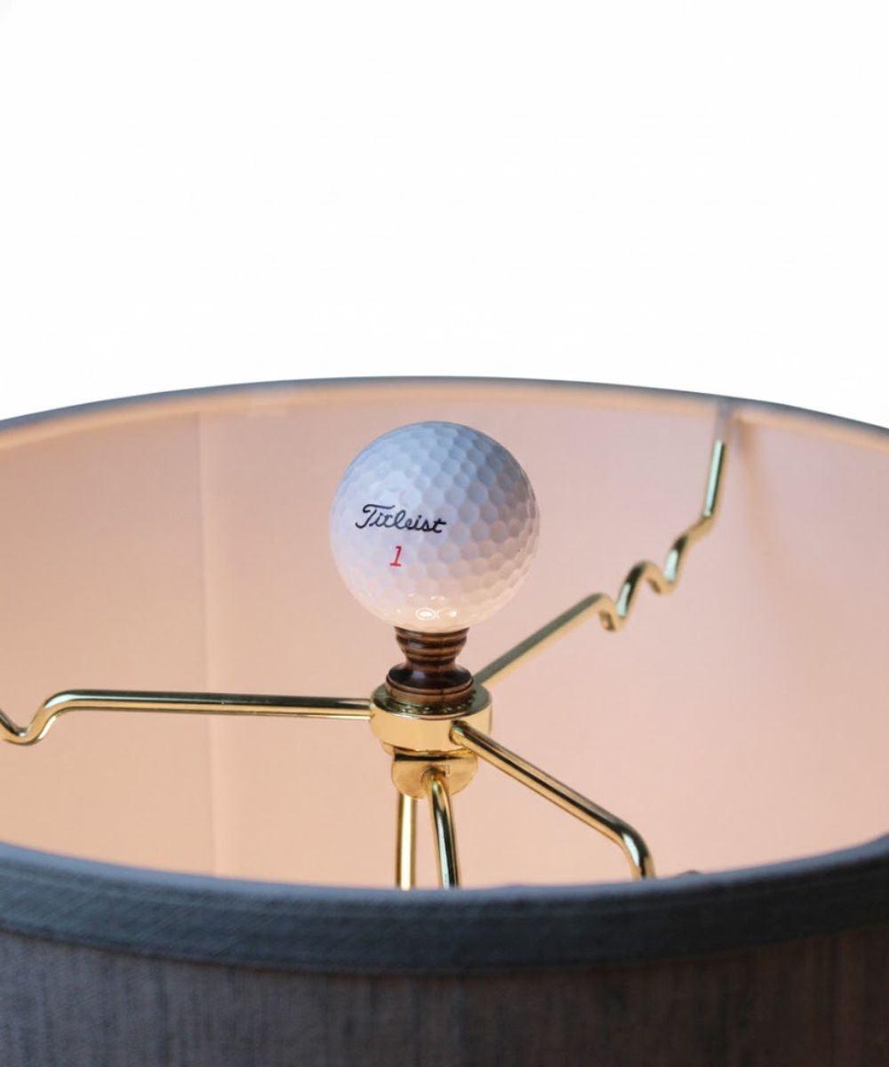 Golf Ball Lamp Finial, White, 2.25