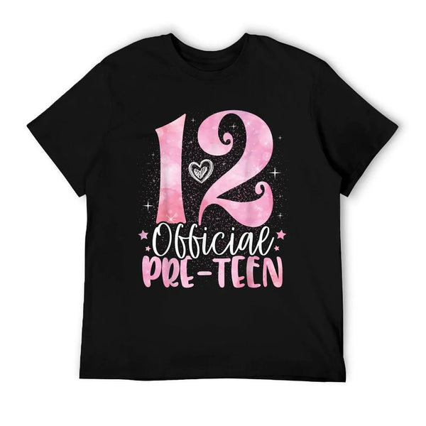 12 Official Pre-Teen 12th Birthday Girl 12 Year Old T-Shirt