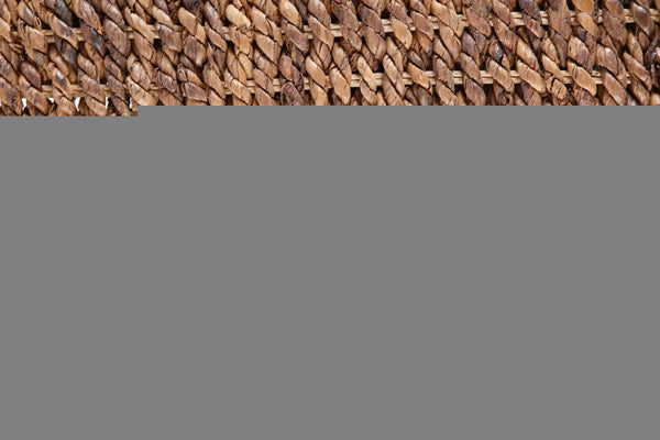 Brown Natural and Rustic Woven Banana Leaf Straight King Size Headboard