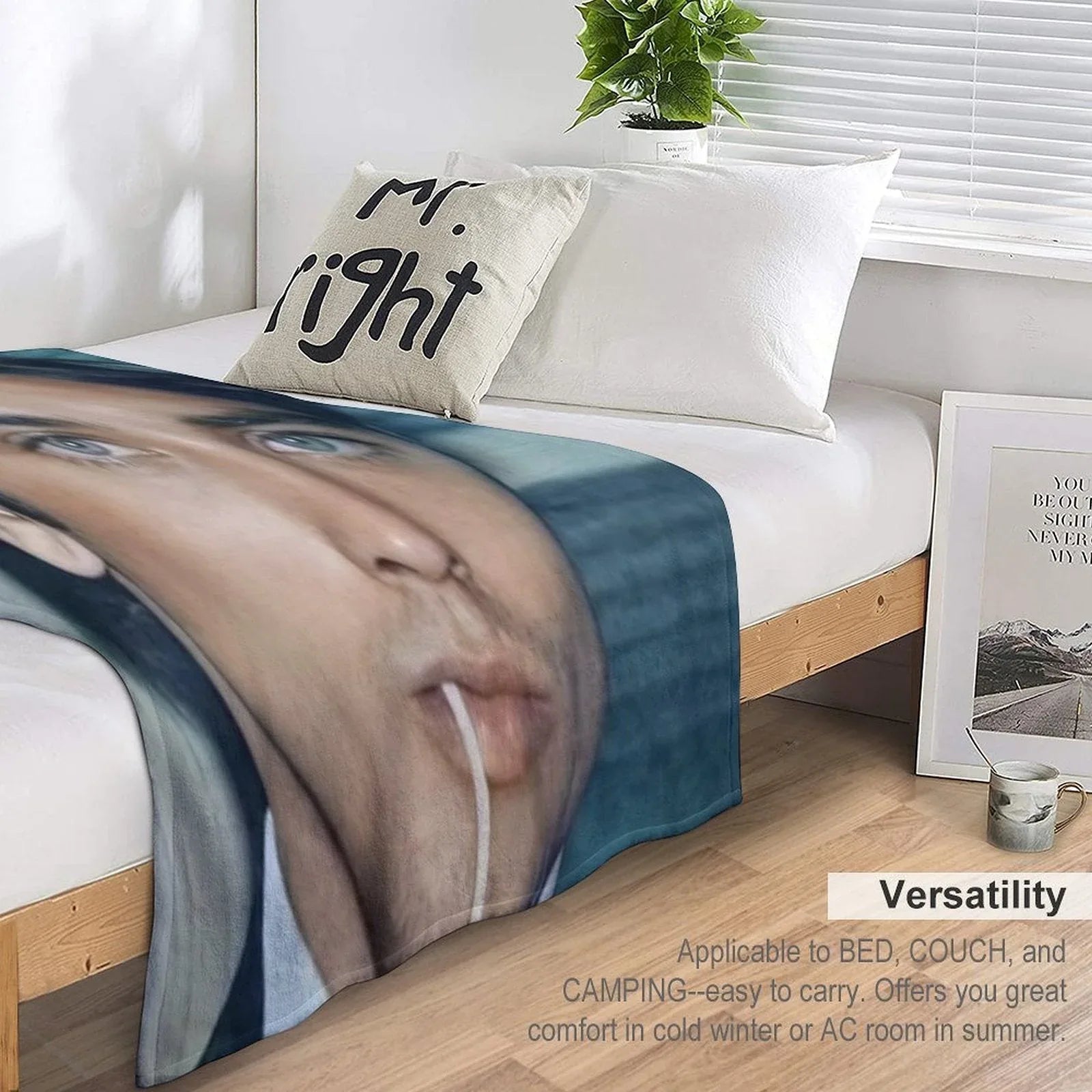 Alain Delon Throw Blanket