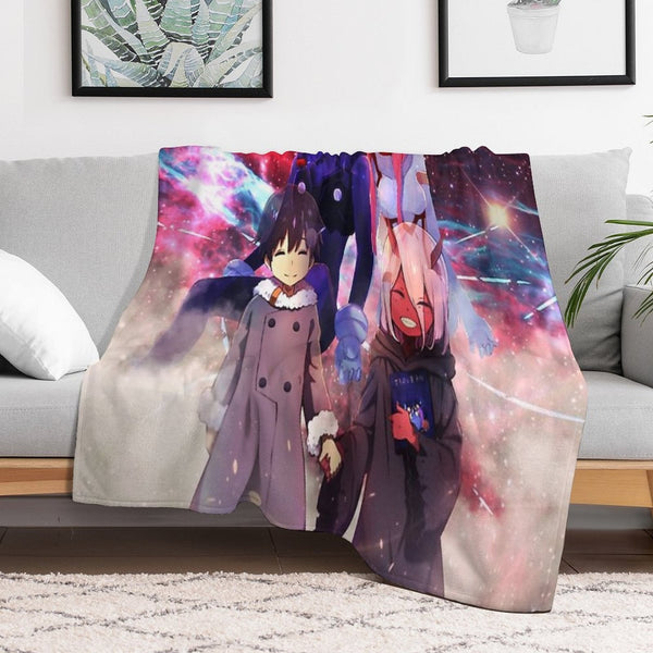 Darling In The FranXX 3 Wrinkle-free Throw Blanket