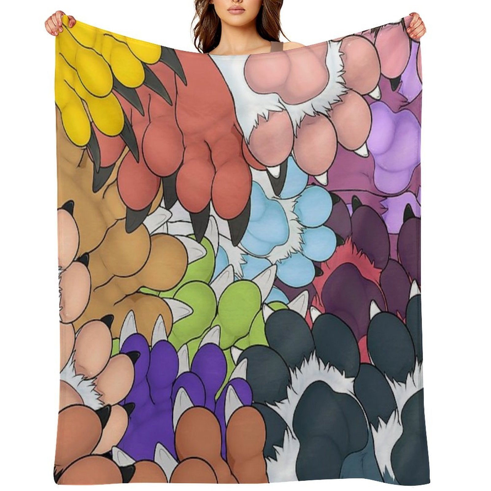 Paws Everywhere Lightweight Throw Blanket
