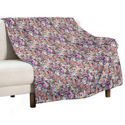 Mixed Girlie Movie Montage Shrink-resistant Throw Blanket